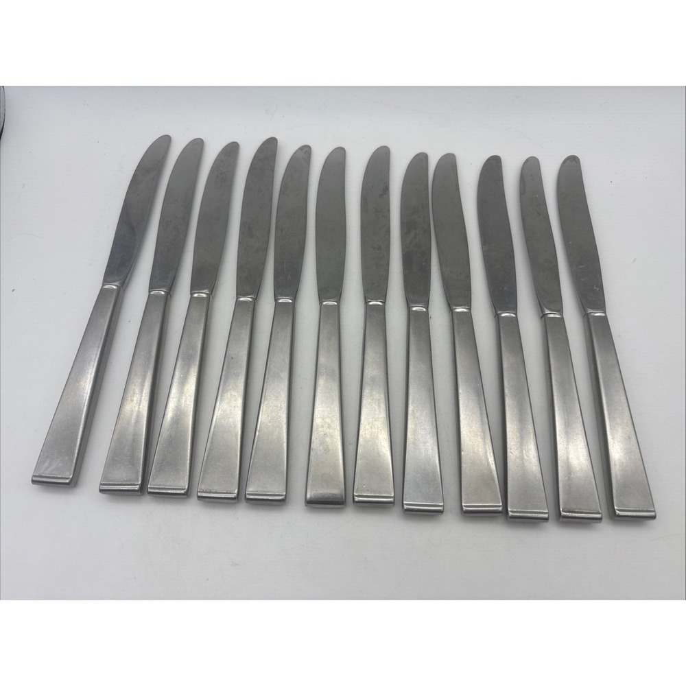 International Lyon NEW CHARM Pattern Stainless 9" DINNER KNIVES Set of 12